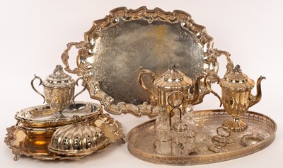 Lot 387 - A large quantity of silver plate including...