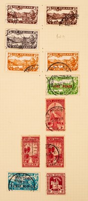 Lot 475 - New Zealand: Boxed QV-KGV collection on page...