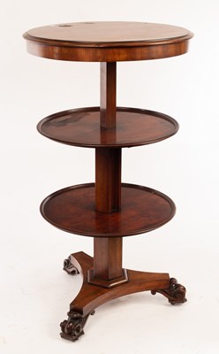 Lot 605 - A Victorian mahogany metamorphic dumb waiter...