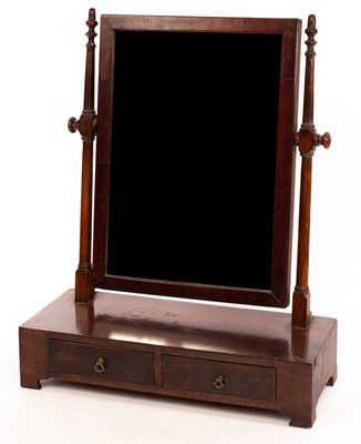 Lot 623 - A 19th Century dressing table mirror, the...