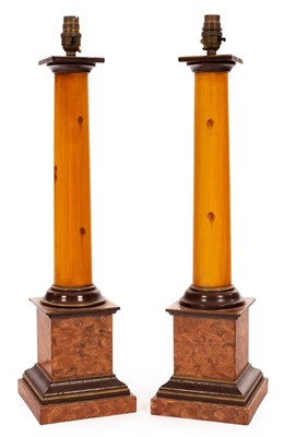 Lot 631 - A pair of Grand Tour style table lights with...