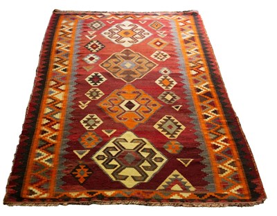 Lot 656 - A South West Persian Qashgai Kilim, 260cm x 140cm