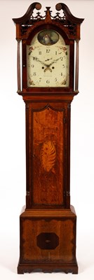 Lot 674 - An early 19th Century oak eight-day longcase...