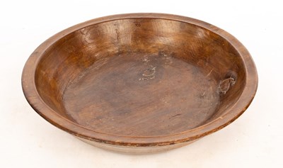 Lot 706 - A turned sycamore bowl, 39cm diameter