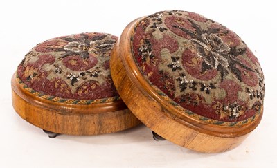 Lot 709 - A pair of 19th Century circular rosewood...