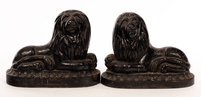 Lot 711 - A pair of Coalbrookdale type cast iron...