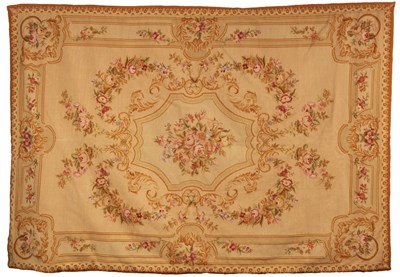 Lot 720 - An Aubusson style tapestry, the central...