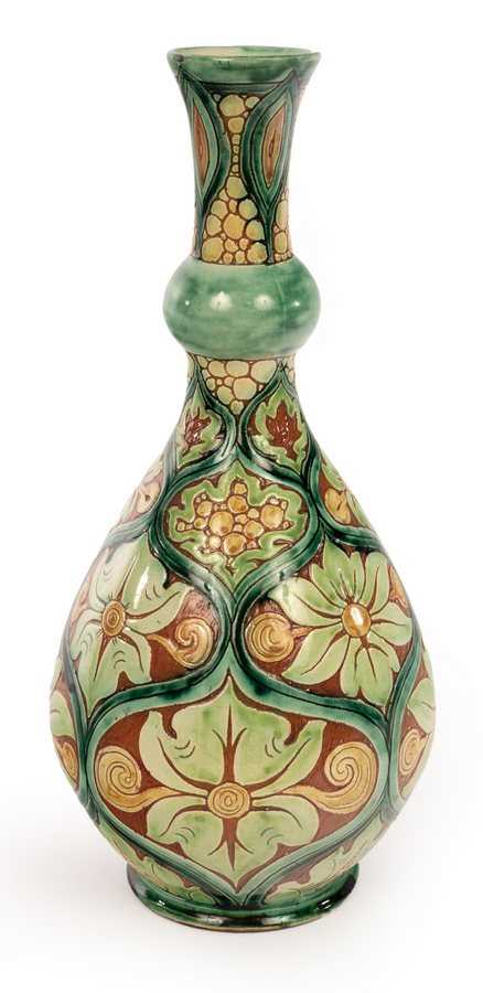 Lot 415 - Della Robbia, an Art Nouveau pottery vase,...