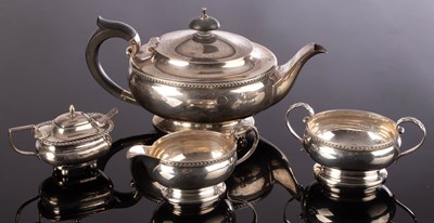 Lot 1 - A three-piece silver tea set, Docker & Burn,...