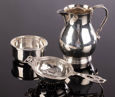 Lot 69 - A silver jug, TB&S, Sheffield 1951, 8.5cm high...