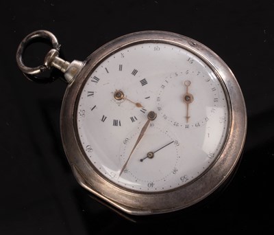 Lot 232 - A George III silver pair cased pocket watch,...