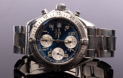 Lot 236 - A Breitling Colt, chronograph, stainless steel,...