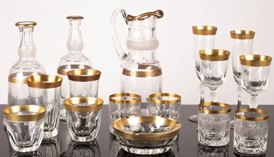 Lot 257 - A large quantity of Moser style glassware,...