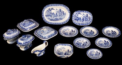 Lot 266 - A child's early 19th Century blue and white...