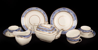 Lot 298 - A Swansea part tea service, transfer printed...