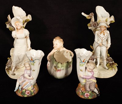 Lot 303 - Five Continental figures, various