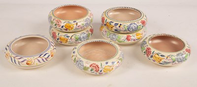 Lot 331 - Poole Pottery, seven 15cm posy dishes,...