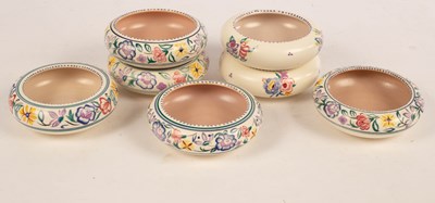 Lot 333 - Poole Pottery, seven 15cm posy dishes,...