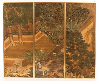 Lot 405 - Chinese School, early 19th Century/Figures on...