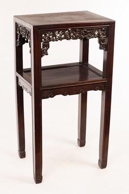 Lot 422 - A Chinese two-tier table, 41.5cm wide