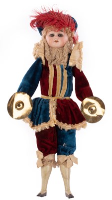 Lot 494 - A German bisque head doll, attributed to Cuno...