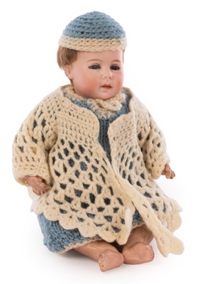 Lot 495 - A German DEP character doll, with sleepy eyes...