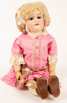 Lot 502 - A large Armand Marseille bisque head doll with...