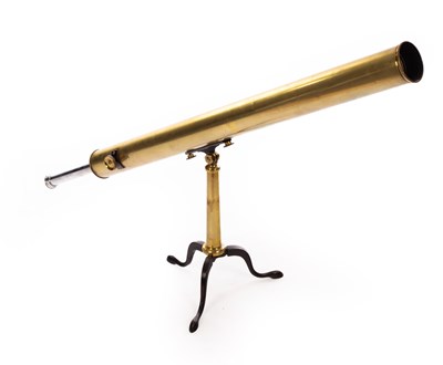 Lot 528 - A brass telescope, Aitchison and Co., 47 Fleet...