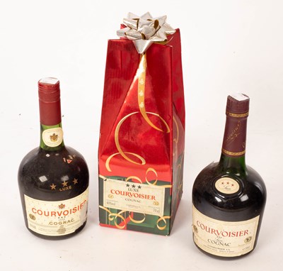 Lot 671 - Cognac Courvoisier Three Star Luxe, three 70cl...