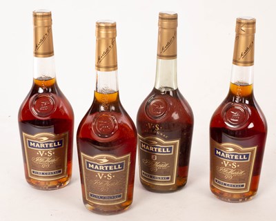 Lot 675 - Cognac Martell VS, four 70cl bottles