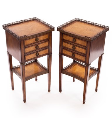 Lot 727 - A pair of bedside tables by Jonathan Charles,...