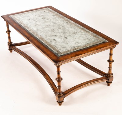 Lot 740 - A mirror top coffee table by Jonathan Charles,...