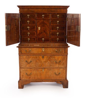 Lot 810 - An 18th Century walnut and featherbanded...