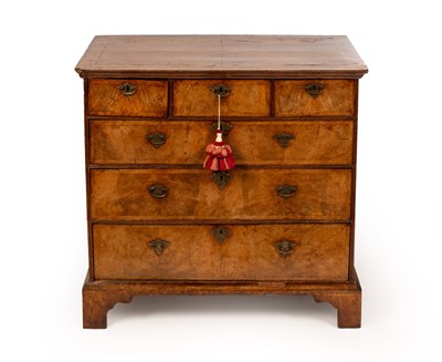 Lot 875 - An early 18th Century walnut chest...