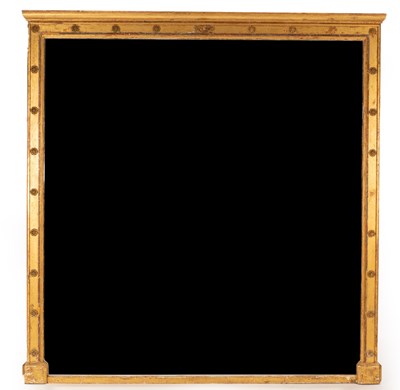 Lot 886 - A Victorian overmantel mirror, the gilt wood...