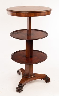 Lot 892 - A Victorian mahogany metamorphic dumb waiter...