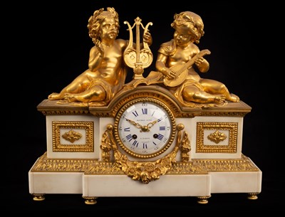 Lot 959 - A French 19th Century ormolu and marble...