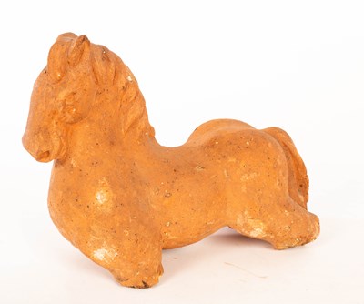 Lot 969 - A terracotta figure of a Roman horse, 26cm long