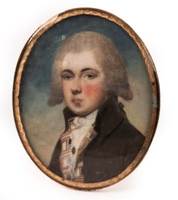 Lot 1024 - English School, late 18th Century/Portrait...