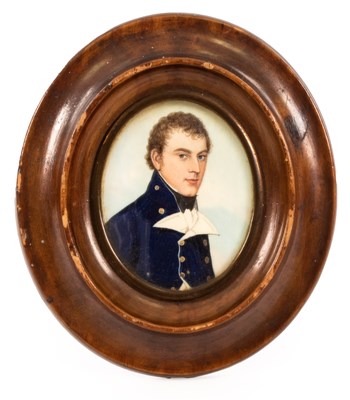 Lot 1037 - Frederick Buck/Portrait Miniature of an...