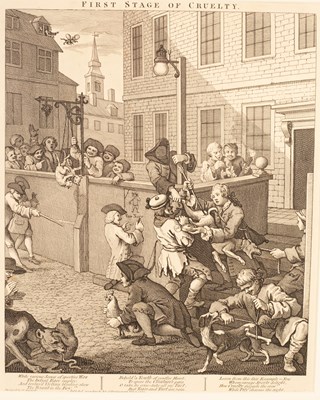 Lot 1084 - After William Hogarth/Street Scenes/four...