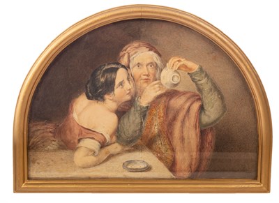 Lot 1107 - English School, 19th Century/Reading the Tea...