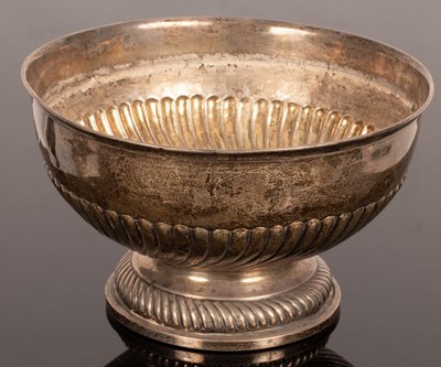Lot 55 - A late Victorian silver rose bowl, CB, London...