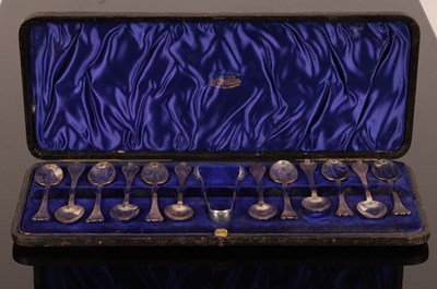 Lot 105 - A set of twelve Britannia standard silver...