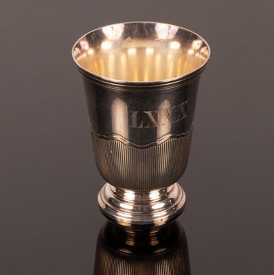 Lot 159 - A French silver beaker, .950 standard,...