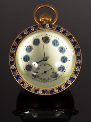 Lot 265 - A spherical glass paperweight clock with paste...