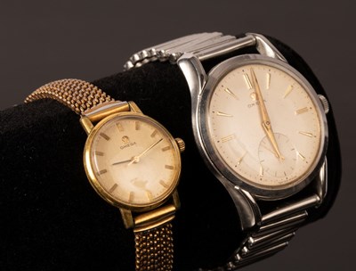 Lot 272 - A gentleman's stainless steel Omega wristwatch,...