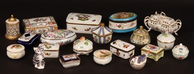 Lot 328 - A collection of Continental trinkets and two...