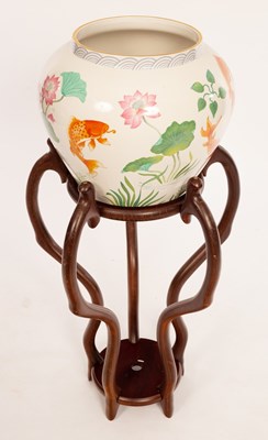 Lot 330 - A 20th Century Chinese style vase painted...