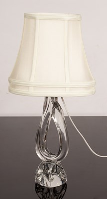 Lot 367 - A Daum glass table lamp, 51cm high including...